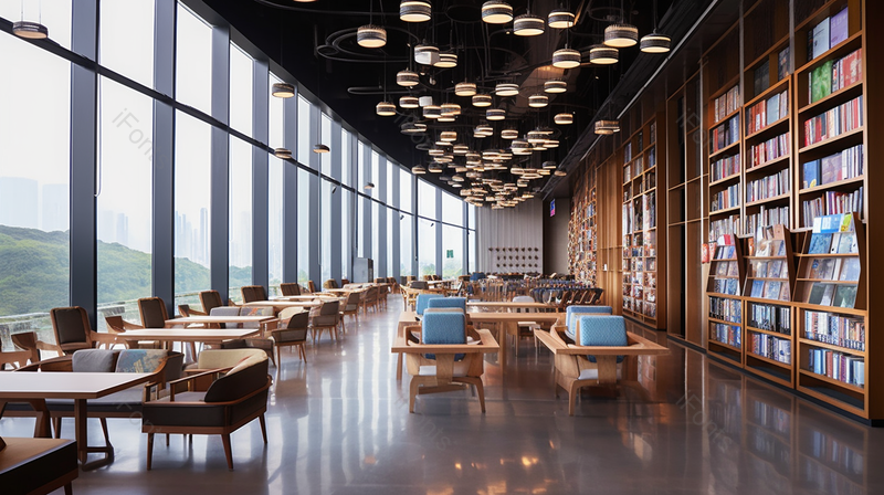 空无一人的潮流图书馆,高清,摄影图,摄影图片,图片大全,摄影图免费下载